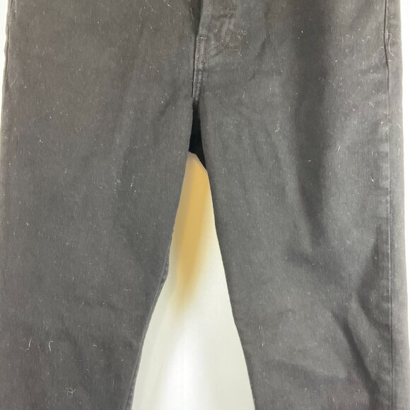 RE/DONE Jeans 28 High Rise Ankle Crop Black Button Fly - Picture 3 of 10